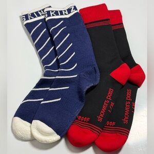 NEW Men’s Waterproof Socks L/XL , ShowerPass and SealSkinz, 2 PAIRS